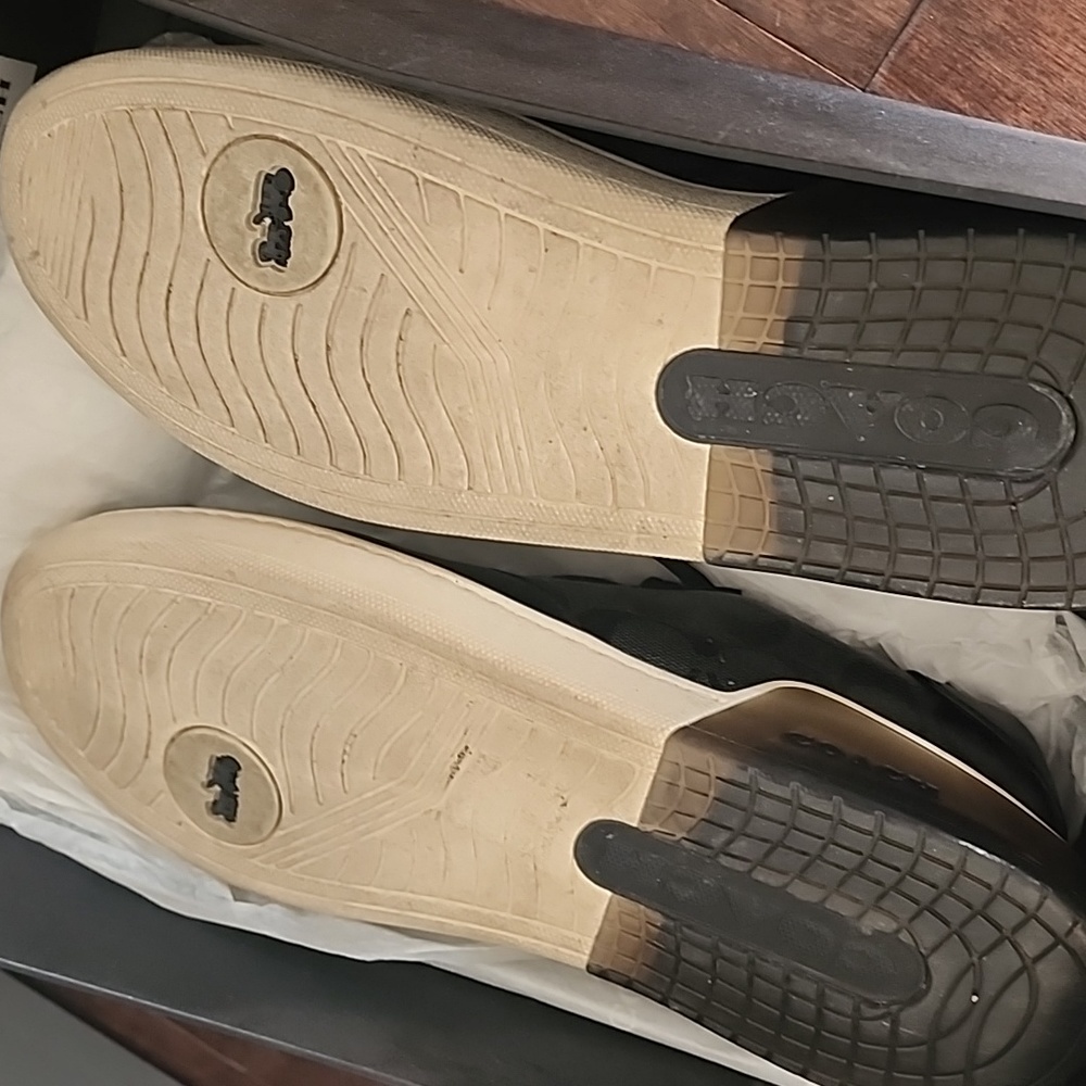 Coach men's shoes all leather size 10 - Picture 2 of 3